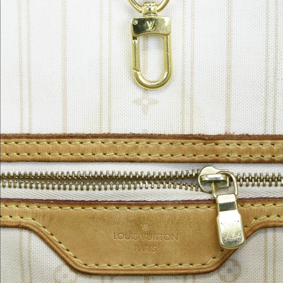 Auth Louis Vuitton Neverfull MM DA Damier Azur LV - Picture 5 of 8